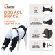 LISPOO Labrador Double Hind Leg Hinged Knee Braces For Torn ACL