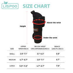 LISPOO Dog Wrist Brace for Sports Protection