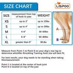 LISPOO Rear No Knuckling Training Sock For Dogs