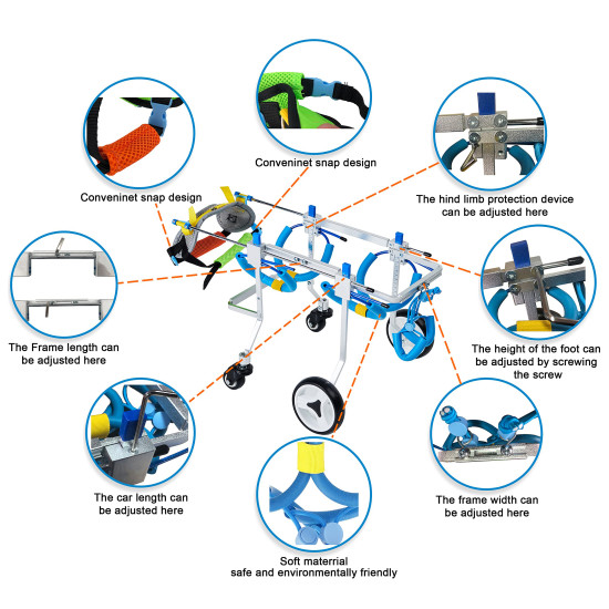 Dog Wheelchairs for Dog Leg Paralyzed Weakness