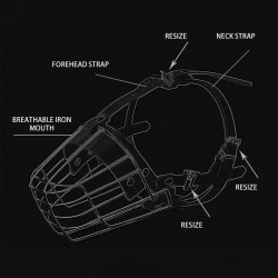 Adjustable Metal Dog Muzzle