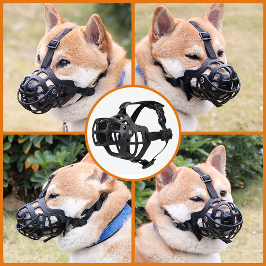 Adjustable Basket Dog Muzzle