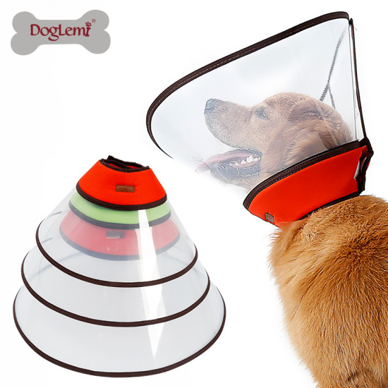 DOGLEMI Transparent Dog Cone Collar