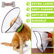 DOGLEMI Transparent Dog Cone Collar