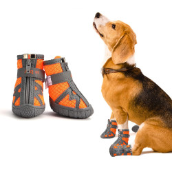 Dog Walking Boots With Reflective Strips