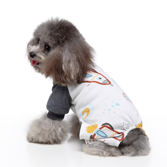 Aerospace Print Dog Pajamas