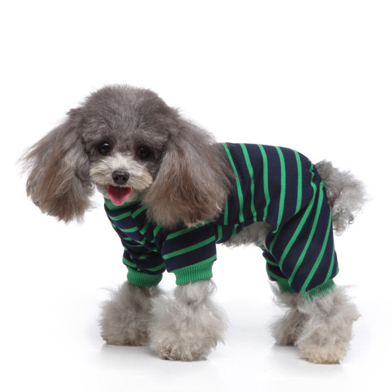 Stripes Print Dog Pajamas