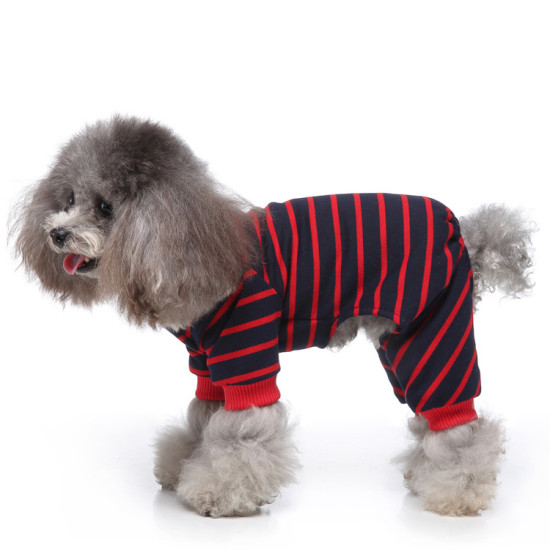 Stripes Print Dog Pajamas