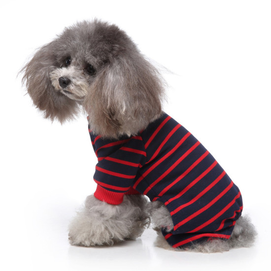 Stripes Print Dog Pajamas