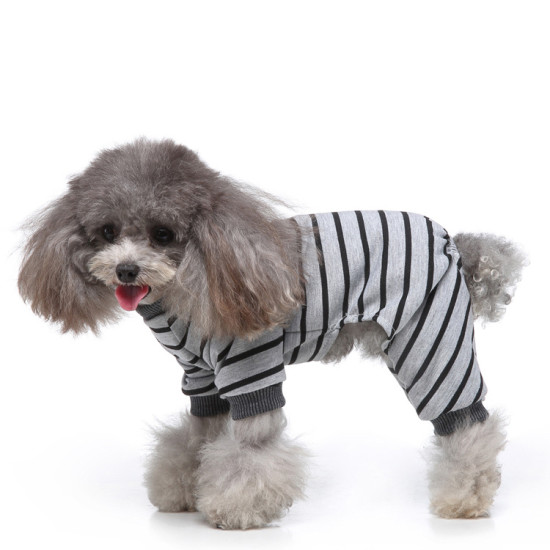 Stripes Print Dog Pajamas