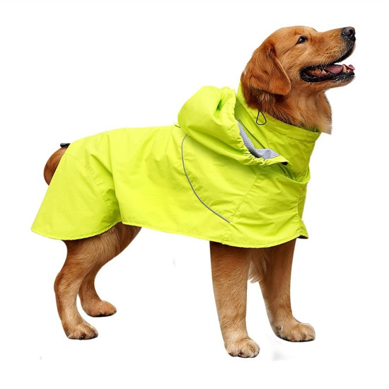 Dog Raincoat With Reflective Strips