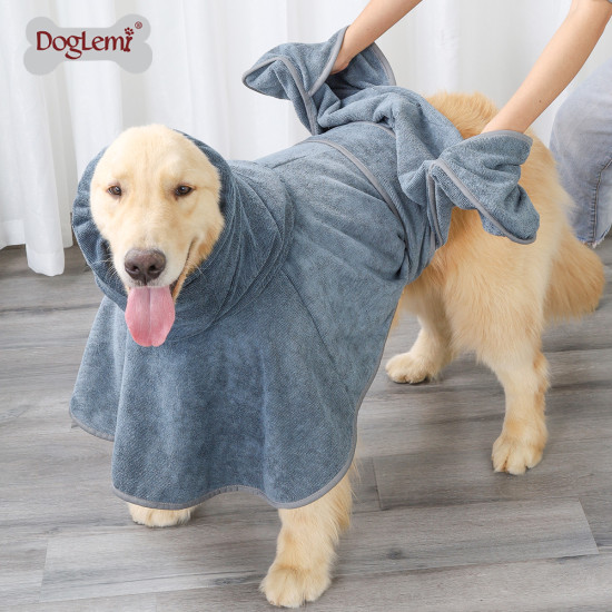 DOGLEMI Dog Bathrobe Towel