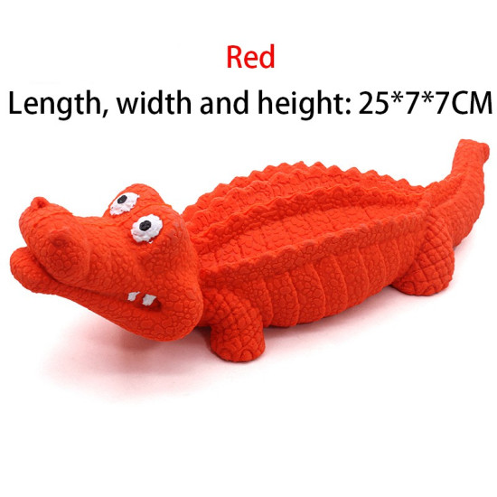 Rubber Crocodile Dog Chew Toys