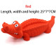 Rubber Crocodile Dog Chew Toys