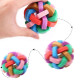 Rubber Woven Bell Ball Dog Chewing Toy