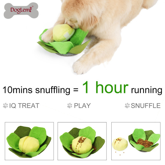 DOGLEMI DOG Slow Food Toy Cabbage