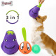 DOGLEMI DOG Slow Food Toy 3 In 1 Eggplant Set