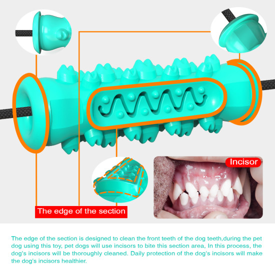 Dog Chew Toys Rope Food Dispensing Ball