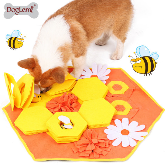 DOGLEMI DOG Slow Feeder Toys Bee Sniffing Mat