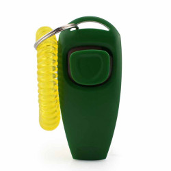 Dog Whistle With Wrist Strap 2 in 1 Dog Training Clickers