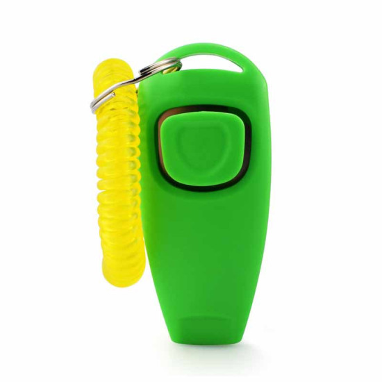 Dog Whistle With Wrist Strap 2 in 1 Dog Training Clickers