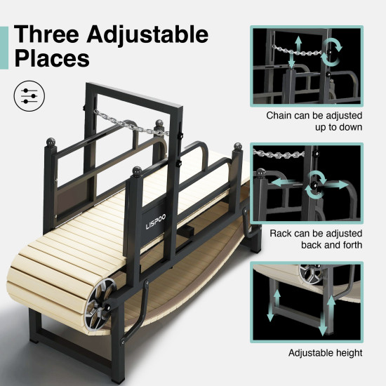 LISPOO Dog Slat Mill for Indoor & Outdoor