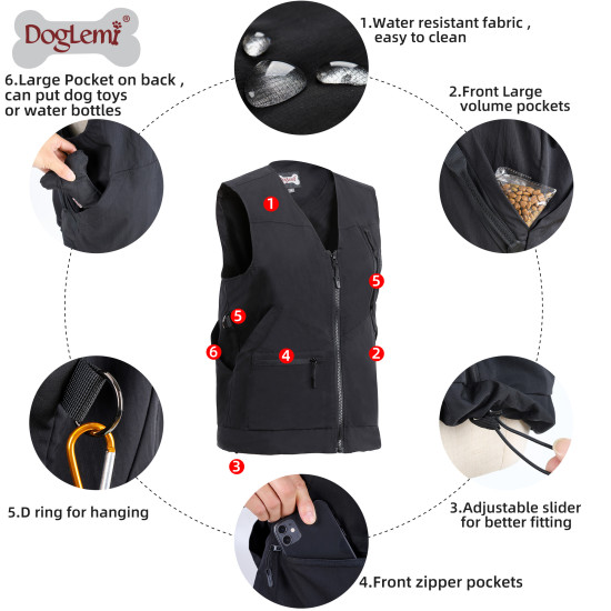 DOGLEMI Dog Training Vest For Handlers