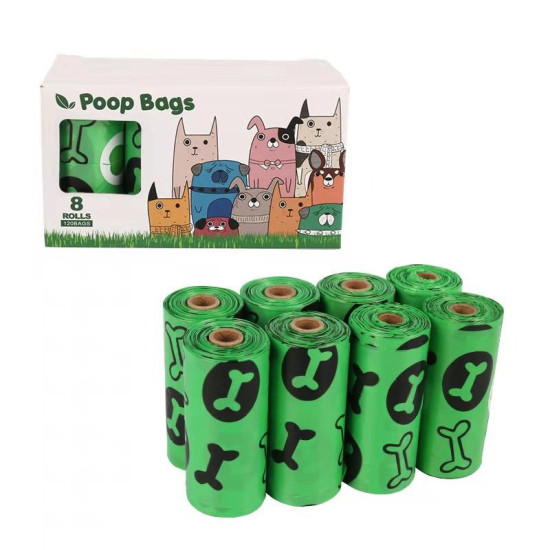 Degradable Disposable Eco Friendly dog Poop Bag with Pill Type Dispenser 