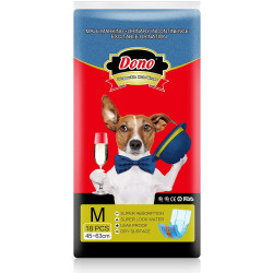 DONO Disposable Denim Pattern Male Dog Diapers