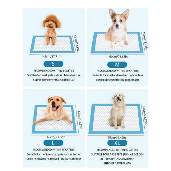 Dog Disposable Underpads Puppy Training Pee Pads For Dogs