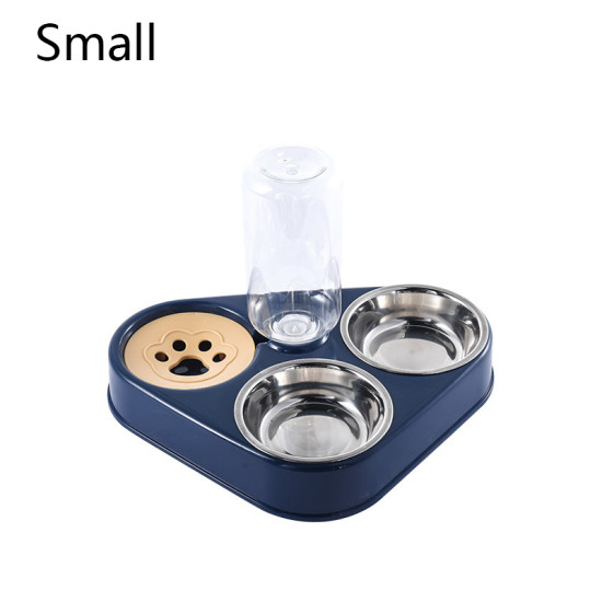 Stainless Steel 3 In 1 Dog Feeder Bowl