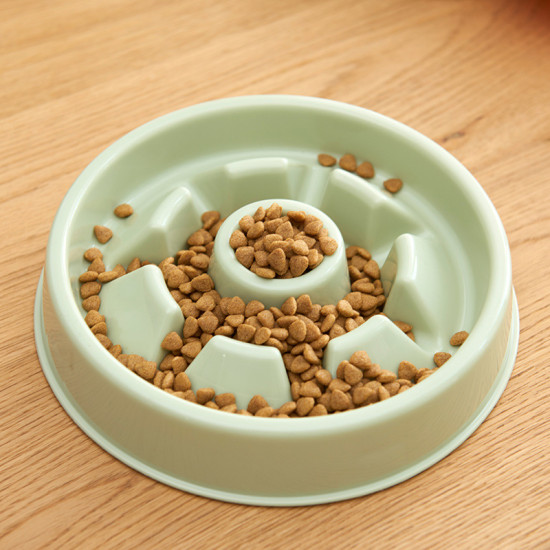 Anti-Gulping Slow Feeder Dog Bowls