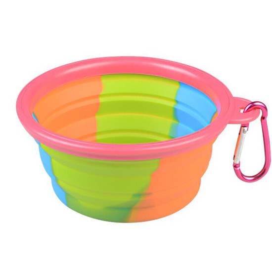 Folding Camouflage Silicone Dog Bowls