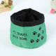 Oxford Cloth Folding DOG Bowls with Waterproof Zipper