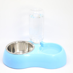 Cat Dog Feeder Bowls With Water Feeder