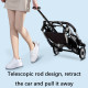 No-Zip Dog Stroller with Detachable Carrier