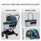 Double Layer Dog Stroller for Travel Camping