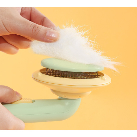 Cat Dog UFO Disc Massage Hair Removal Brush