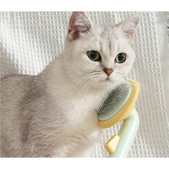 Cat Dog UFO Disc Massage Hair Removal Brush