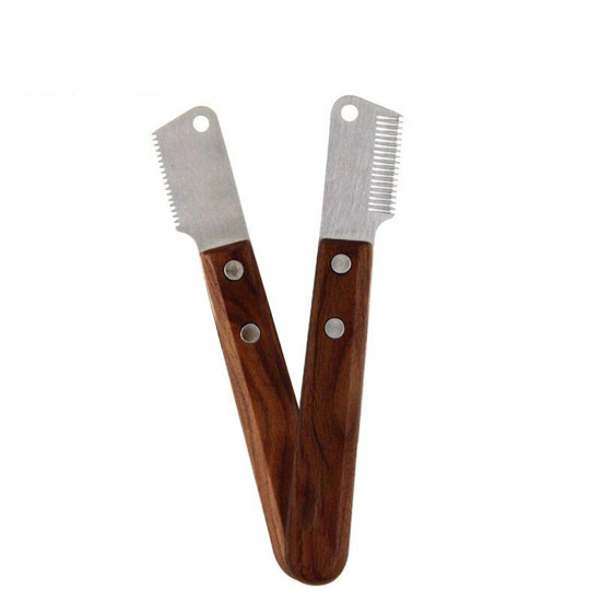 Dog Wooden Handle Grooming Stripper