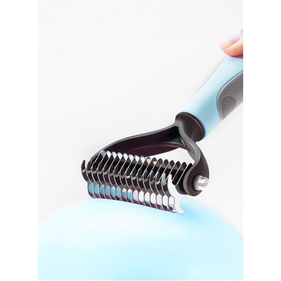 Dog Stainless Steel Double-sided Rake Brush