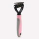 Dog Stainless Steel Double-sided Rake Brush