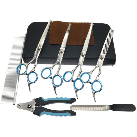 Dog Grooming Scissors Kit 7 Piece Set 6.6 Inch