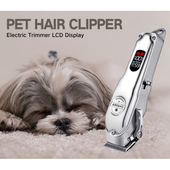 Cat Dog Electric Digital Display Hair Clippers