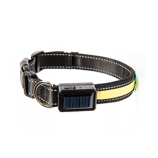 LED Solar Charging Glowing Light Up Dog Collars