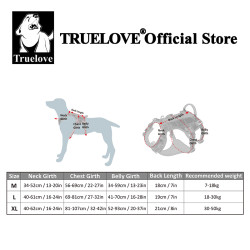 True Love Reflective Multi-Function Dog Harness