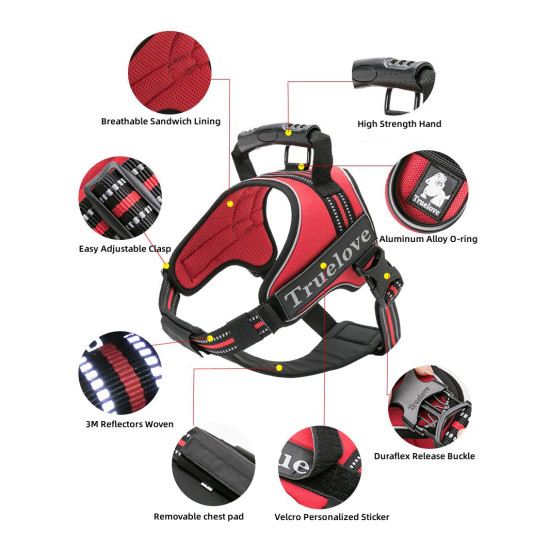 True Love Dog Harness With Handle