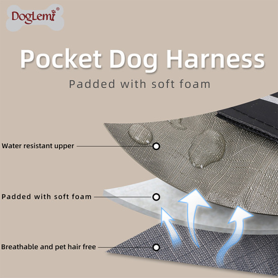 DOGLEMI Multifunctional Walk Dog Harness