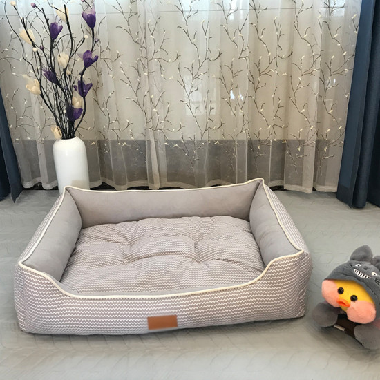 Removable Cotton Linen Breathable Dog Kennel