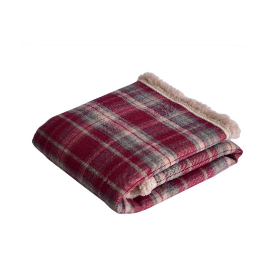 Plaid Dog Bed Blanket